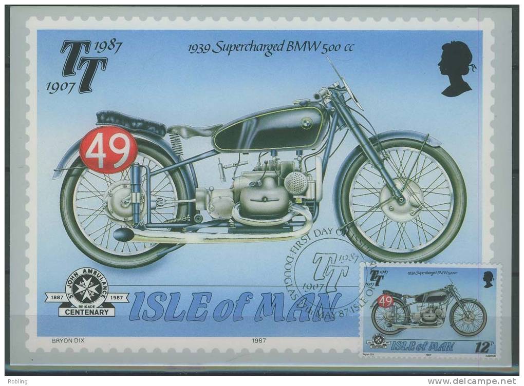 Isle Of Man, Motorcycling, 1939 BMW 500cc, Max-cart. - Motorräder