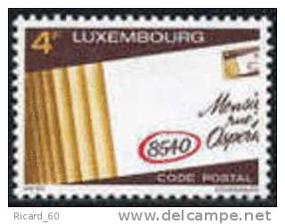 Timbre(s) Neuf(s) Luxembourg,966 Y Et T, Le Code Postal ...1980 - Neufs