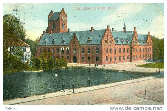 Danemark - Ref 09- Herlufsholm - Sjaelland - Carte Bon Etat - - Danemark