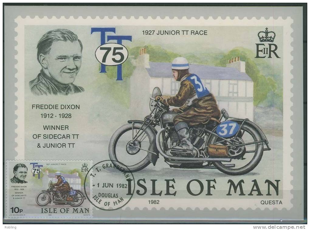 Isle Of Man, TT Motorcycling, Freddie Dixon , Max-cart. - Motorräder