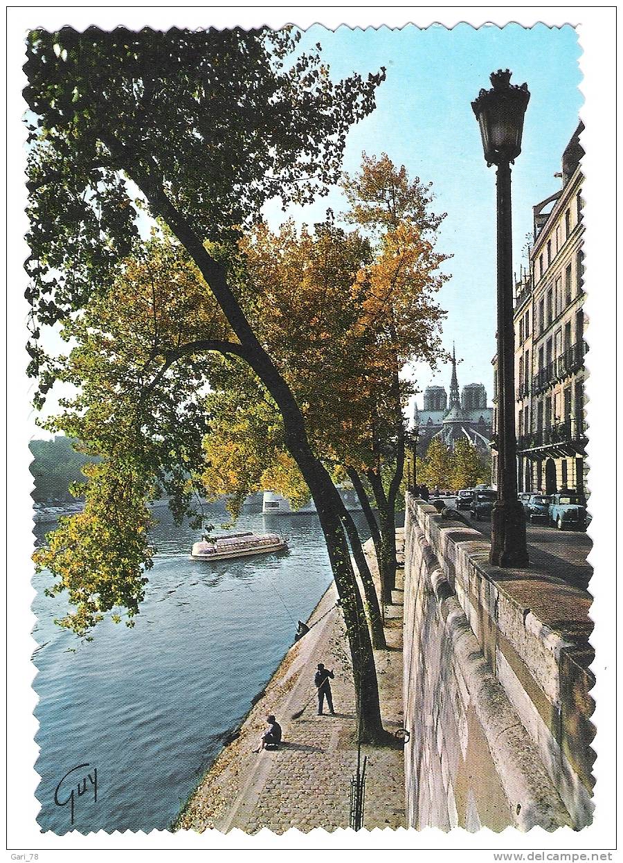 PARIS Et Ses MERVEILLES : L´Ile Saint Louis, Le Quai D´Orléans Et La Seine - The River Seine And Its Banks