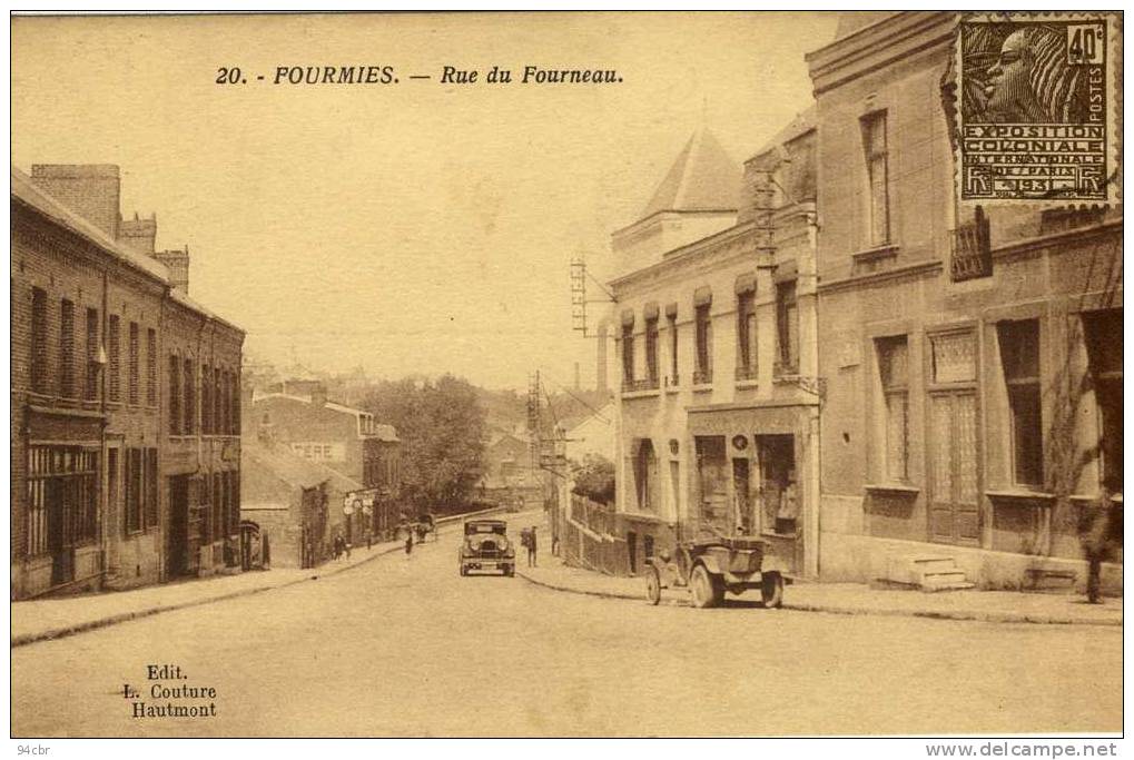 CPA (59)  FOURMIES Rue Du Fourneau - Fourmies