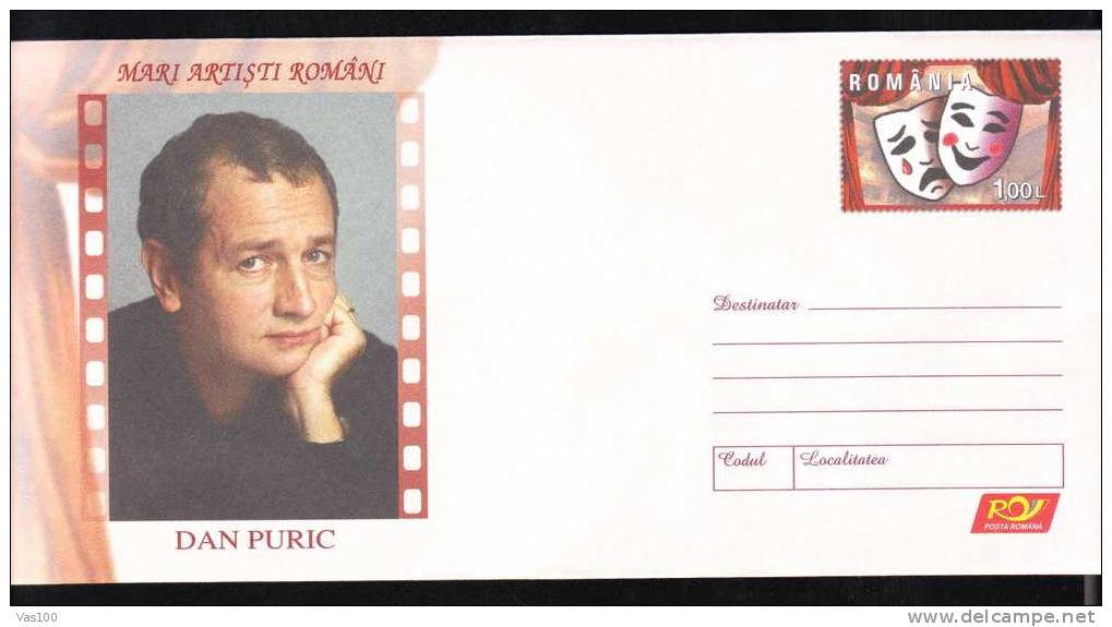 Romania  Theatre DAN PURIC Artist Stationery Cover 2010 ! - Theater