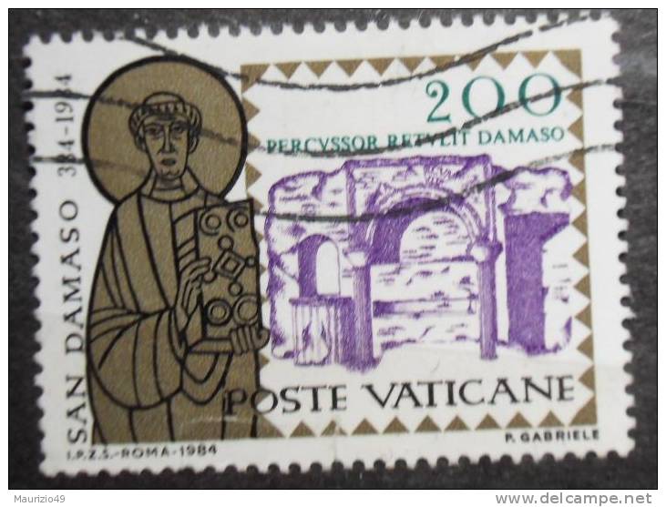 VATICANO 1984 Nr 767 San Damaso Papa 200 Lire - Used Stamps