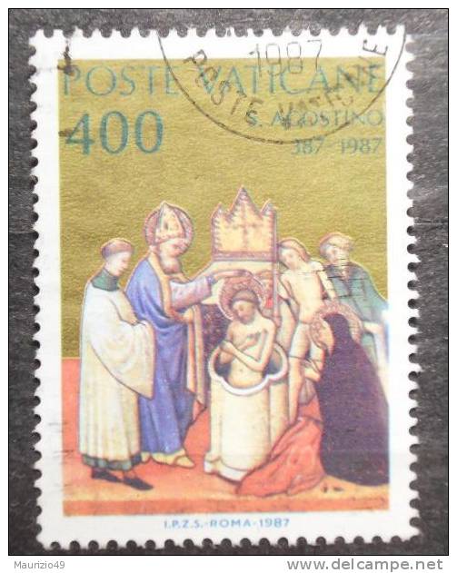 VATICANO 1987 Nr 803 San Agostino 400 Lire - Oblitérés