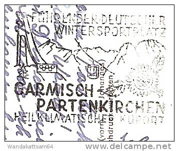 AK 2553 Wankbahn Mit Zugspitze 23.9.58 - 15 (13b) GARMISCH-PARTENKIRCHEN 2 W FÜHRENDER DEUTSCHER WINTERSPORTPLATZ - Zugspitze