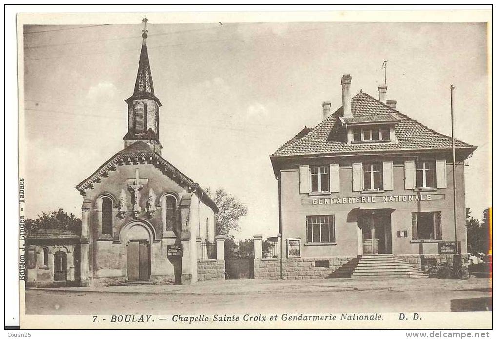 57 BOULAY - Chapelle Sainte-Croix Et Gendarmerie Nationale - Boulay Moselle