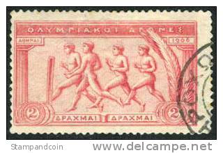 Greece #195 Used 2d From 1906 Olympics Set - Usados