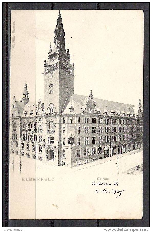 TOP!! ELBERFELD * RATHAUS * 1905  *!! - Wuppertal