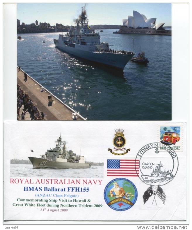 (0221) - 2 X HMAS Sydney & Ballarat During Operation Northern Trident + Free Postcard - Schiffahrt