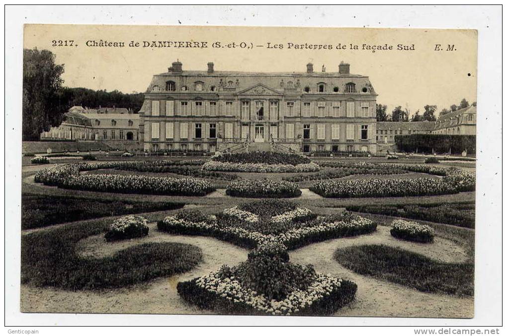 Q5 - Château De DAMPIERRE - Les Parterres De La Façade Sud (1911) - Dampierre En Yvelines