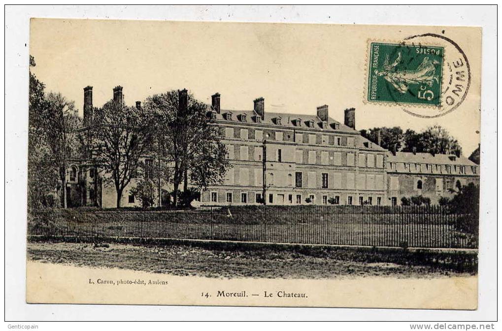 Q5 - MOREUIL - Le Château - Oblitération De Moreuil - Moreuil