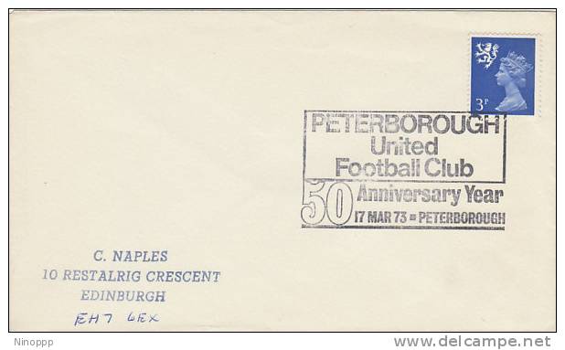 Great Britain-1973 Peterborough United Football Club 50th Anniversary, Cover - Other & Unclassified