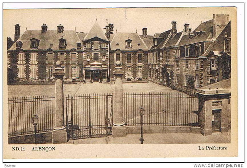 ALECON, La Prefecture, Francia,  Post Card,postkarte - Alencon