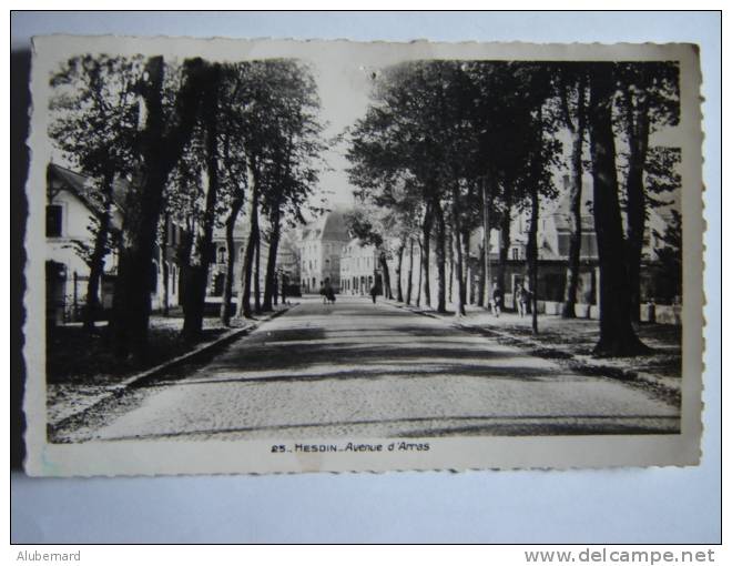 Hesdin ,avenue D'Arras . C P Photo 14X9 - Hesdin