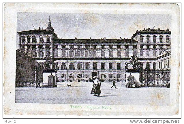 60-Torino-Piemonte-Palazzo Reale-Animata-Costumi D´epoca.Nuova-Primi 900. - Other Monuments & Buildings
