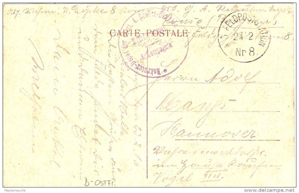 Renaix Ronse Occupation Allemande 1915 Feldpost - Ronse