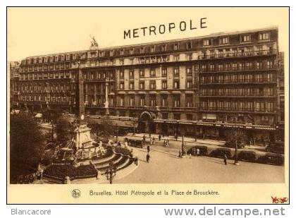 BRUXELLES / Hôtel METROPOLE - Pubs, Hotels, Restaurants