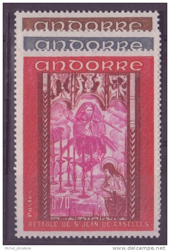 ANDORRE N° 198/200** NEUF SANS CHARNIERE RETABLE DE LA CHAPELLE - Neufs