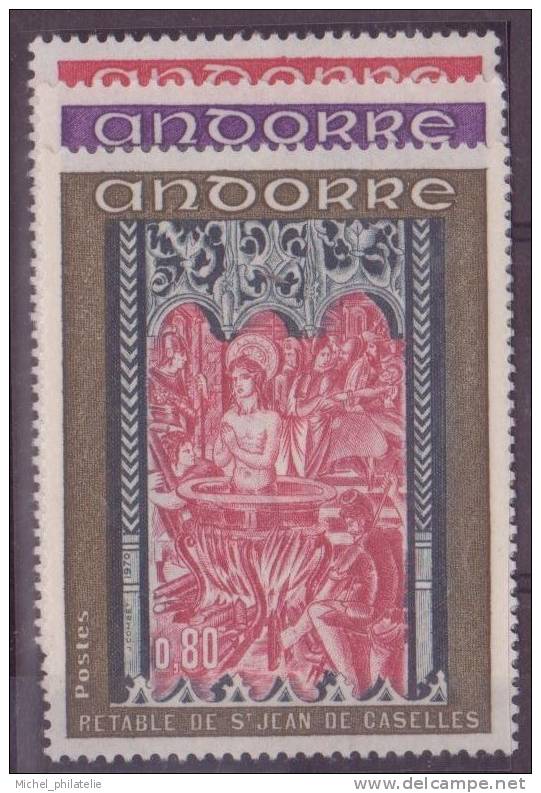 ANDORRE N° 206/08** NEUF SANS CHARNIERE RETABLE DE LA CHAPELLE - Unused Stamps