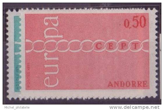 ANDORRE N° 212/13** NEUF SANS CHARNIERE EUROPA - Neufs