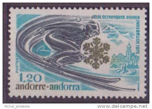 ANDORRE N° 251**  NEUF SANS CHARNIERE  EPREUVE DE DESCENTE - Unused Stamps