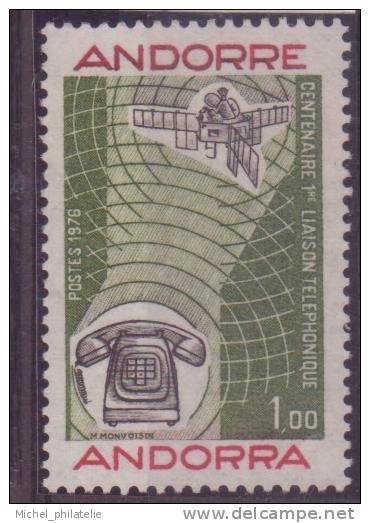 ANDORRE N° 252**  NEUF SANS CHARNIERE COMMUNICATION MODERNES - Unused Stamps