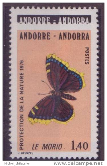 ANDORRE N° 258/59**  NEUF SANS CHARNIERE  FAUNE PAPILLONS - Ungebraucht