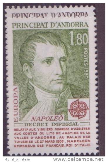 ANDORRE N° 284/85**  NEUF SANS CHARNIERE PORTRAITS CHARLEMAGNE - NAPOLEON 1er - Unused Stamps