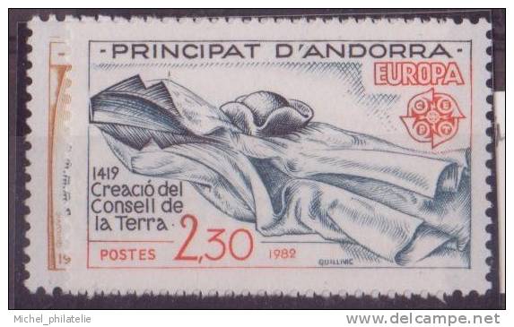 ANDORRE N° 300/01**  NEUF SANS CHARNIERE CREATION DU GOUVERNEMENT ET DU CONSEIL DE LA TERRE - Unused Stamps