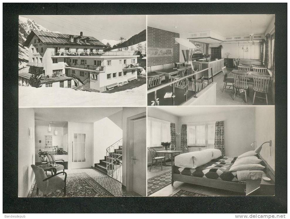 CPSM - Suisse GR - SAMNAUN - Hôtel Post U. Stammerpitze ( Multivues  Rud Sutter 14306) - Samnaun