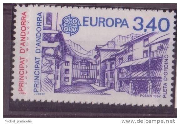 ANDORRE N° 358/59**  NEUF SANS CHARNIERE SANCTUAIRE-STATION DE SPORT D'HIVER - Unused Stamps
