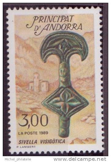 ANDORRE N° 381**  NEUF SANS CHARNIERE PIECE DE CEINTURE - Unused Stamps