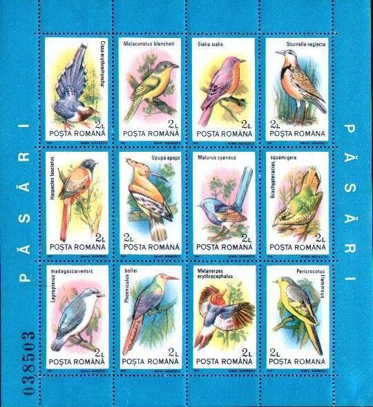 Romania 1991 Blocks Birds, 24 Stamps,mint Full Sets. - Konvolute & Serien