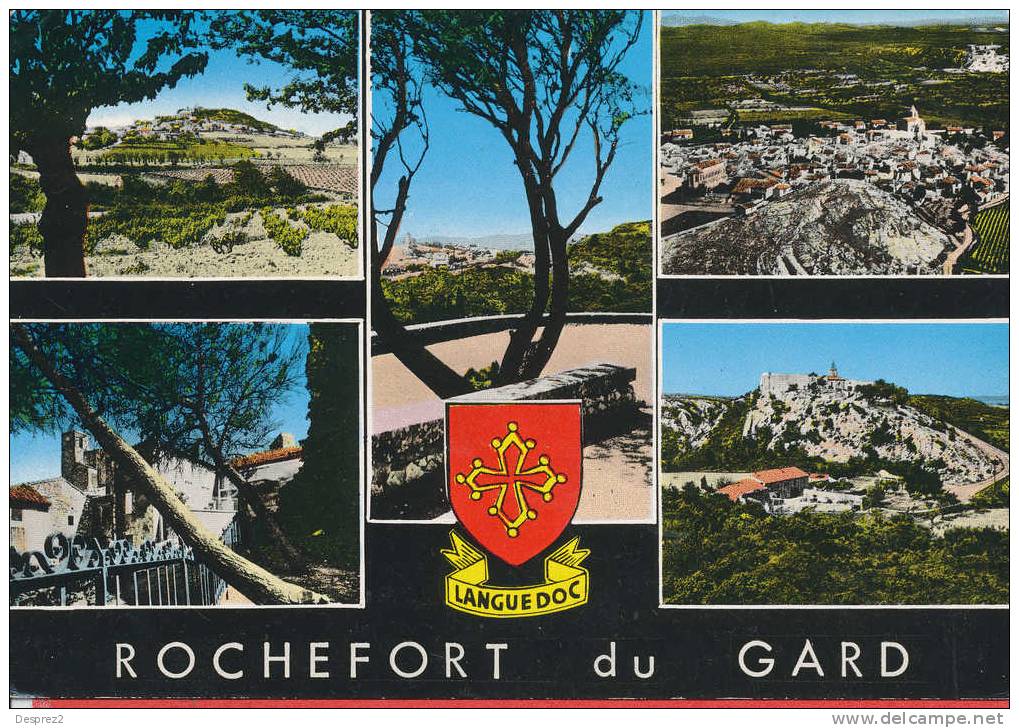 30 ROCHEFORD Du GARD Cp Multivues - Rochefort-du-Gard