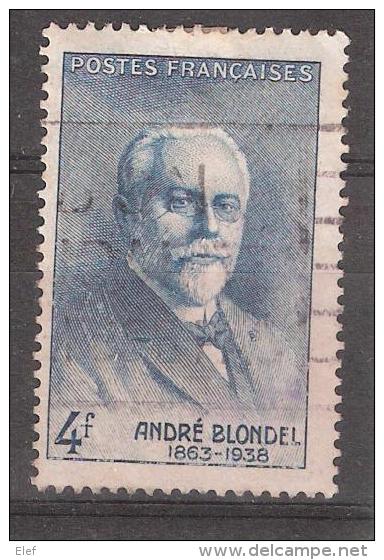 FRANCE, 1942, Yvert N° 551  ,obl   , "Physicien André BLONDEL "; TB,cote 0,65 Euros - Physique