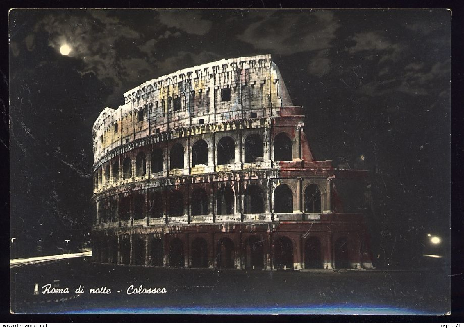 CPM Non écrite Italie  ROMA Di Notte Colosseo - Colosseum