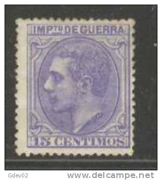 ESNE6-L2695TIG.Espagne.Spain.ALFONSO  Xll .1879.(Ed NE 6) Sin Goma.MUY BONITO - Tasse Di Guerra