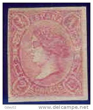 ES069-L2707.Spain.Espagne . ISABEL  Ll 1865(Ed 69*)con Charnela.MUY BONITO - Nuovi