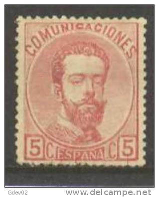 ES118-2969.Spain.Espagne .AMADEO  L .1872. (Ed 118*) Con Charnela. LUJO TOTAL. - Unused Stamps