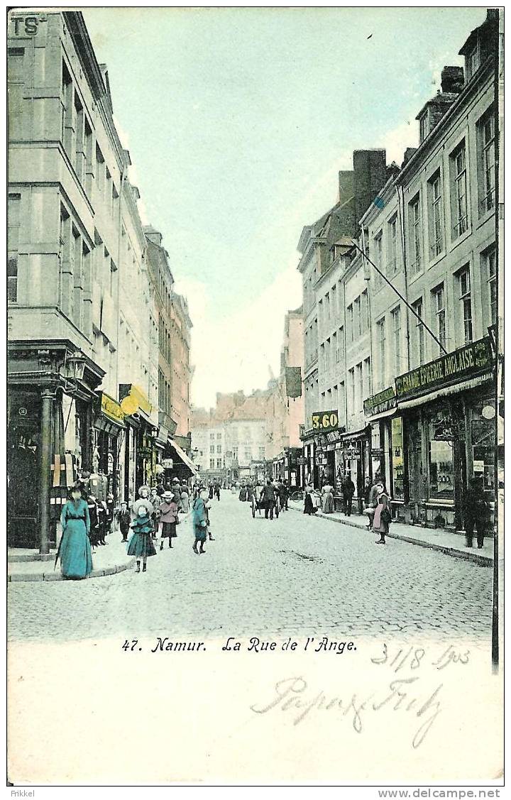 Namur Namen 1903 La Rue De L'Ange - Namur