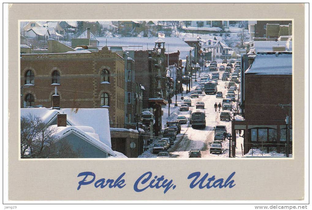 USA/America, Utah, Park City, Main Street, Winter Snow, 1988 - Sonstige & Ohne Zuordnung