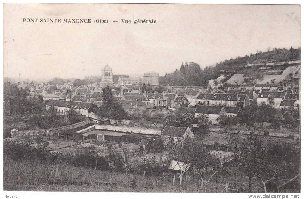 Cpa Du 60 - Pont Sainte Maxence - Vue Générale - Pont Sainte Maxence