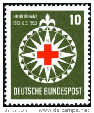 Germany 696 Mint Hinged Dunant From 1953 - Unused Stamps