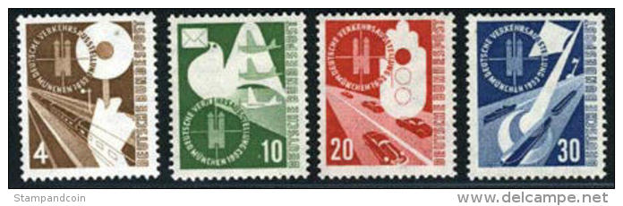 Germany 698-701 Mint Never Hinged Set From 1953 - Unused Stamps