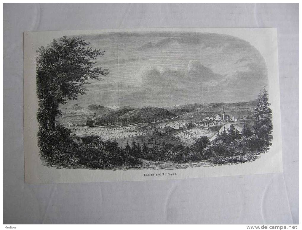 Ansicht Von  Thiengen -Tiengen  - Gravure-engraving-1849 VF AV513.27 - Stampe & Incisioni