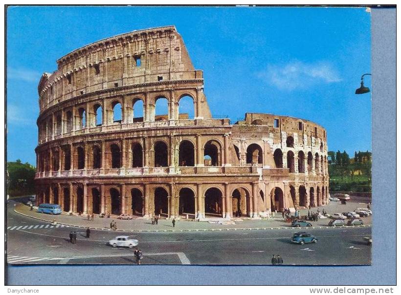 S225 ROMA IL COLOSSEO  AUTO D'EPOCA Vg - Colosseum