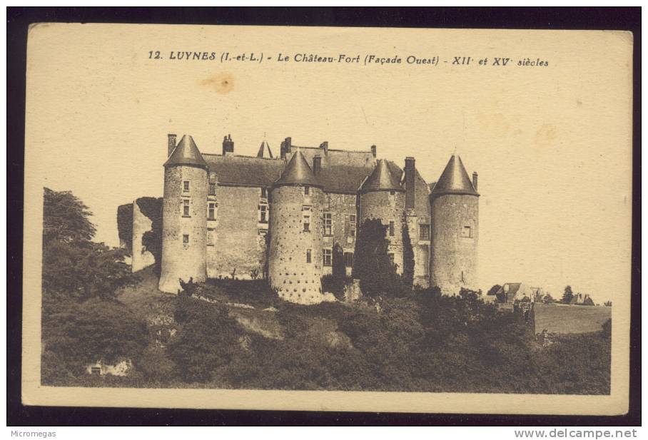 Luynes : Le Château-Fort (façade Ouest) XII° Et XIV° Siècles - Luynes