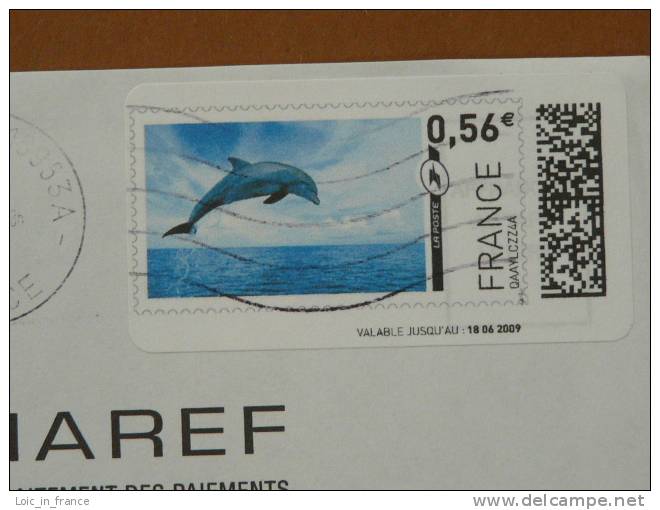 TPP Timbre En Ligne Sur Lettre N° 762 Dauphin Dolphin - Dauphins