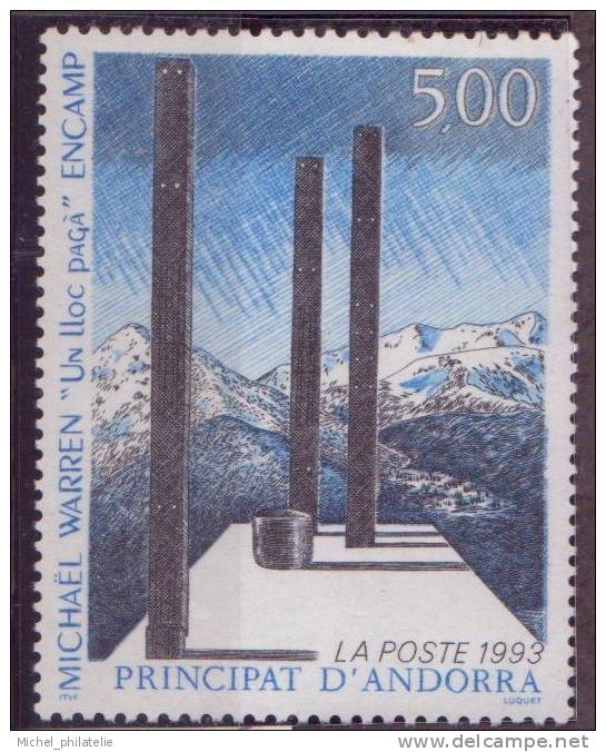 ANDORRE N° 439** NEUF SANS CHARNIERE  ARTS UN ENDROIT PAIEN - Neufs